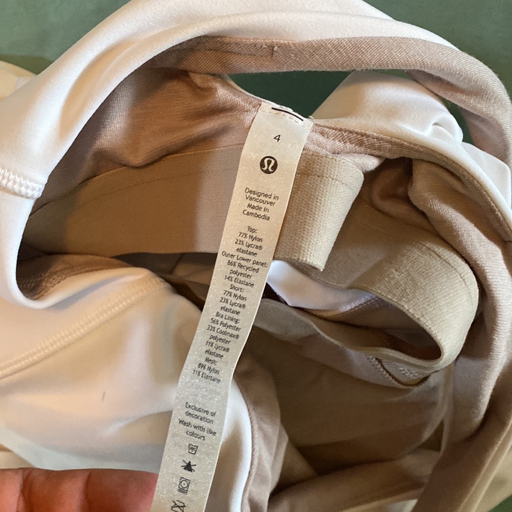 Lululemon White Court Crush Tennis Dress size 4 NWT - Picture 4 of 5